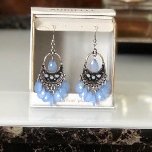 Beautiful blue/ silver earrings